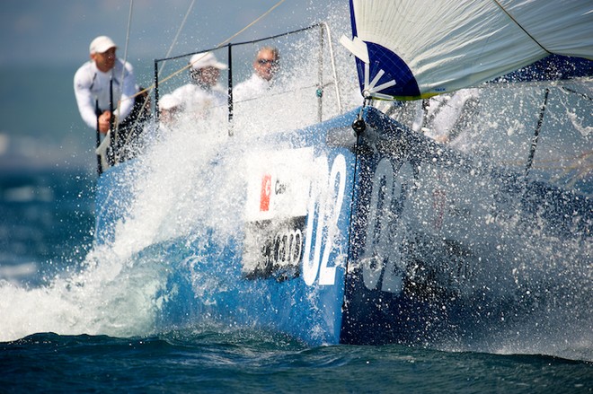 AUDI MEDCUP CIRCUIT, CASCAIS, PORTUGAL, MAY 20TH 2011: Day 3 - TP52 Race. Audi Azzurra Sailing Team (ITA), the fleet race of the Cascais Trophy, Audi MedCup Circuit. (Photo by Chris Schmid / Eyemage Media, all right reserved)  © Chris Schmid/ Eyemage Media (copyright) http://www.eyemage.ch